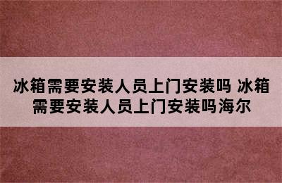 冰箱需要安装人员上门安装吗 冰箱需要安装人员上门安装吗海尔